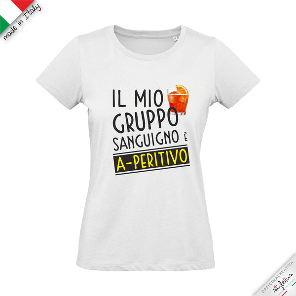 T-shirt "Gruppo Sanguigno A-PERITIVO"