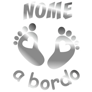 adesivo prespaziato bimbo a bordo