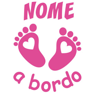 adesivo prespaziato bimbo a bordo