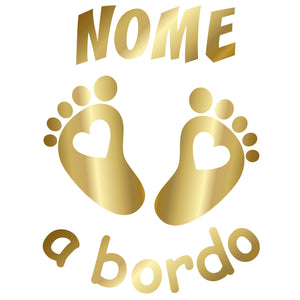 adesivo prespaziato bimbo a bordo