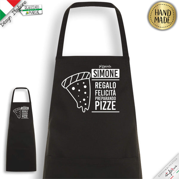 Grembiule "regalo felicità preparando pizze"