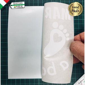 adesivo prespaziato bimbo a bordo