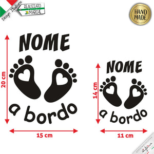 adesivo prespaziato bimbo a bordo