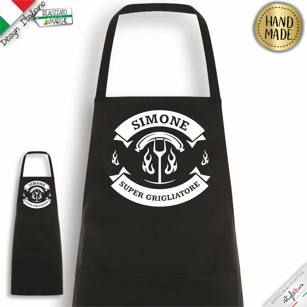 Grembiule personalizzato "Supergrigliatore"