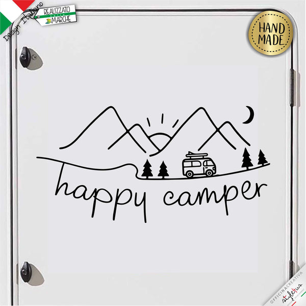 ADESIVO per camper "happy camper"