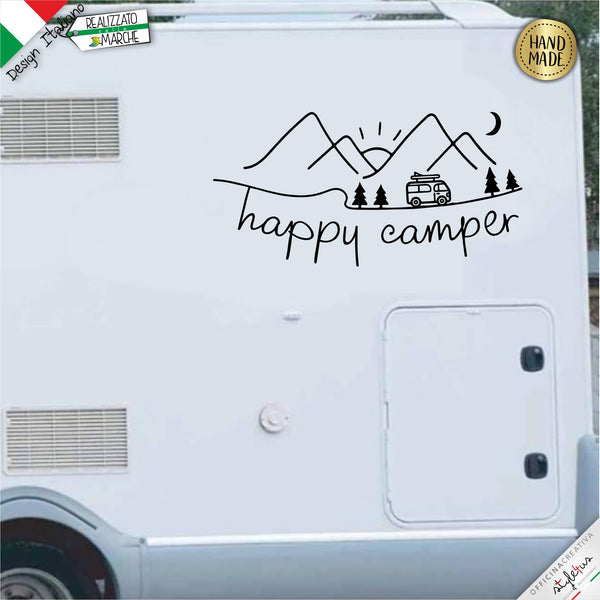 ADESIVO per camper "happy camper"