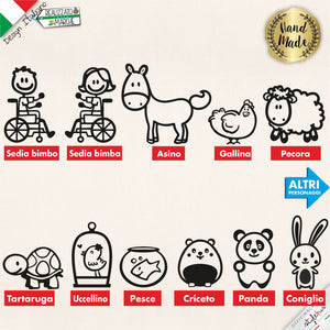 ADESIVI FAMIGLIA PERSONALIZZATI