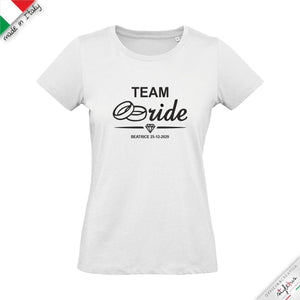SET di 6 T-shirt personalizzabili "TEAM BRIDE ANELLI "