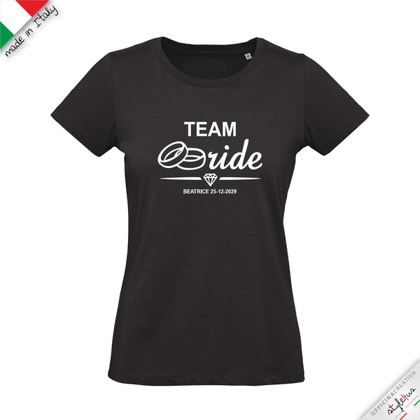SET di 6 T-shirt personalizzabili "TEAM BRIDE ANELLI "