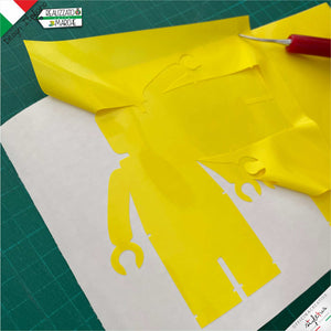 ADESIVI FAMIGLIA MATTONCINI LEGO