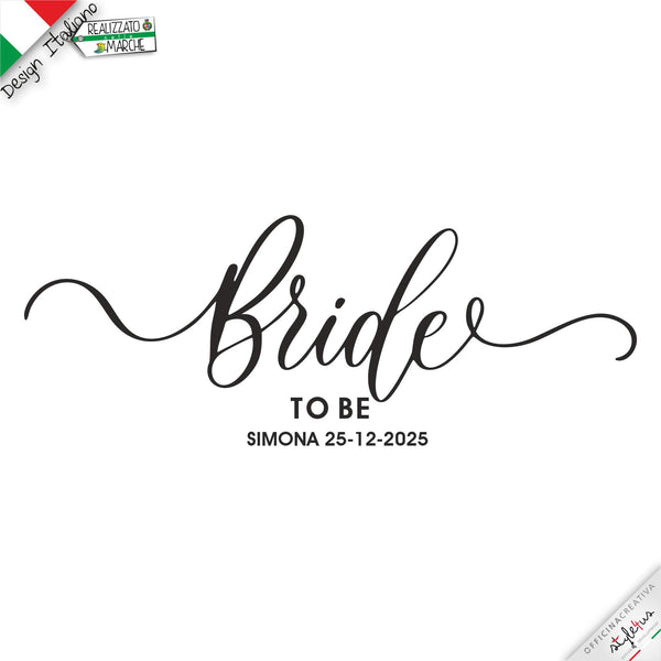 T-shirt personalizzata per la sposa "bride to be"