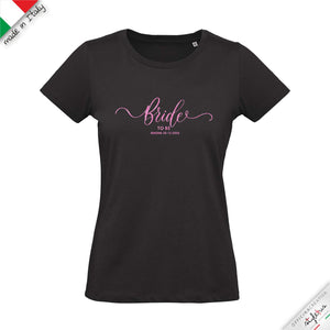 T-shirt personalizzata per la sposa "bride to be"