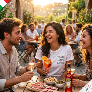 T-Shirt "VEGANO STAMMI LONTANO" – Edizione Artigianale Premium