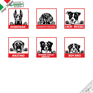 Adesivo cane a bordo, scegli tra le varie razze