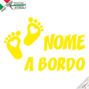 Adesivo prespaziato bimbo a bordo2