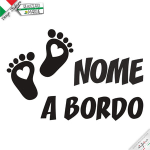 Adesivo prespaziato bimbo a bordo2