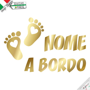 Adesivo prespaziato bimbo a bordo2