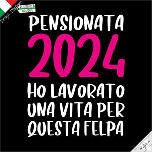 Felpa pensionamento personalizzata con l'anno