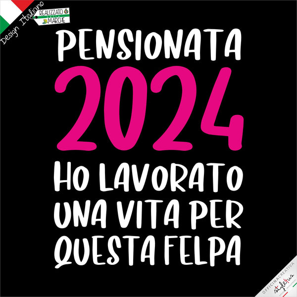 Felpa pensionamento personalizzata con l'anno