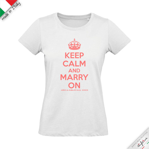 SET di 6 T-shirt personalizzabili "MARRY ON  "