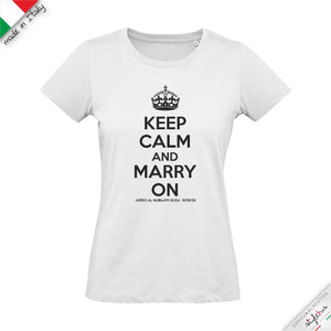 SET di 6 T-shirt personalizzabili "MARRY ON  "