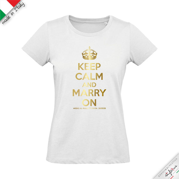 SET di 6 T-shirt personalizzabili "MARRY ON  "