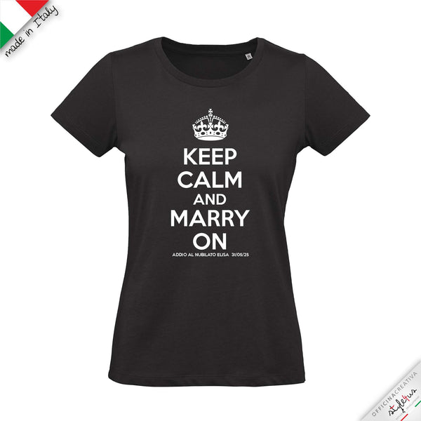 SET di 6 T-shirt personalizzabili "MARRY ON  "