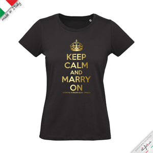 SET di 6 T-shirt personalizzabili "MARRY ON  "