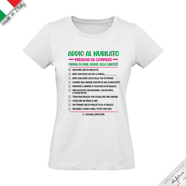 T-shirt addio al nubilato "MISSIONI DA COMPIERE "