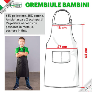 2 Grembiuli per Papà e Figlio/a, Mamma e Figlio/a Nomi e Grafica Personalizzati