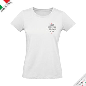 T-shirt "pensami come se fossi il 3 tentativo del PIN"