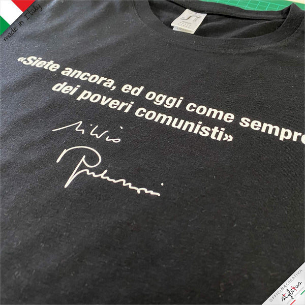 T-shirt Poveri comunisti, frase di Silvio Berlusconi