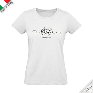 SET di 6 T-shirt personalizzate con testo "TEAM BRIDE"