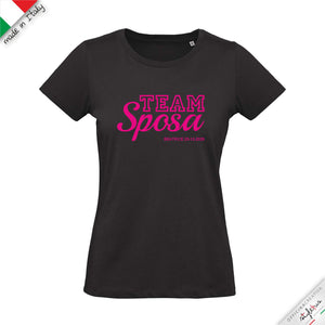 SET di 6 T-shirt personalizzabili "TEAM Sposa "