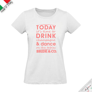 SET di 6 T-shirt per addio al nubilato "BRID&CO. "