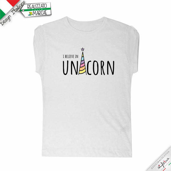 T-SHIRT da bambina  i belive in unicorn