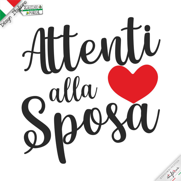 SET di 7 T-shirt "addio al nubilato ATTENTI ALLA SPOSA"