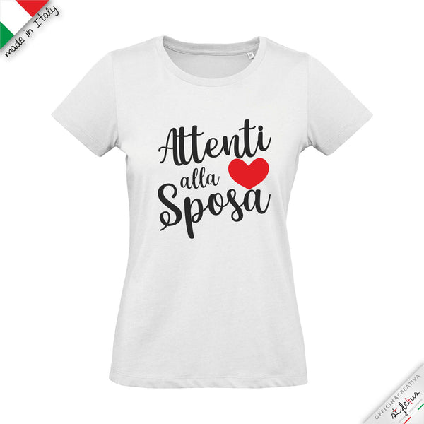 SET di 7 T-shirt "addio al nubilato ATTENTI ALLA SPOSA"