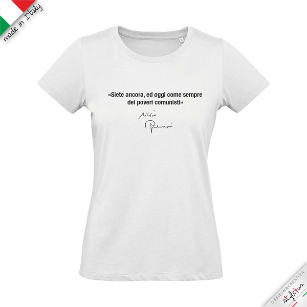 T-shirt Poveri comunisti, frase di Silvio Berlusconi