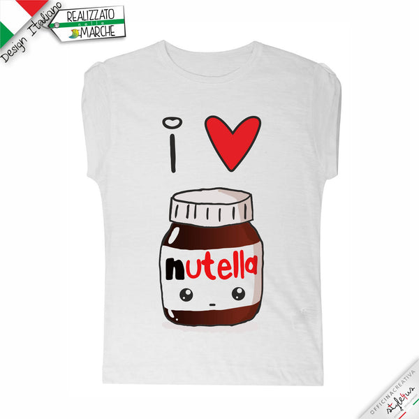 T-SHIRT da bambina "I love Nutella"