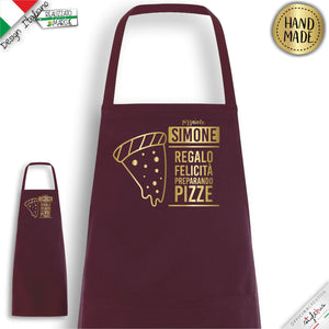 Grembiule  "regalo felicità preparando pizze"