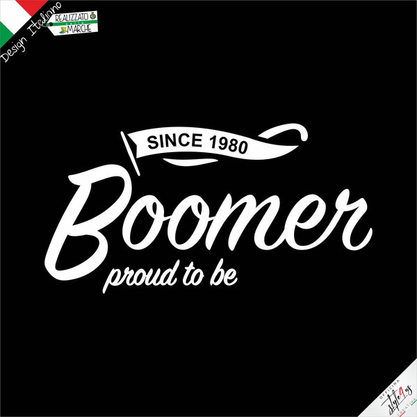 T-shirt Boomer personalizzata nell'anno di nascita