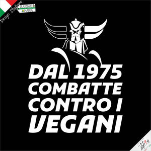 Grembiule da Cucina Goldrake – "Dal 1975 combatte contro i Vegani"