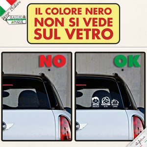 ADESIVI FAMIGLIA Cucù PERSONALIZZATI