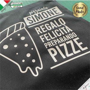 Grembiule  "regalo felicità preparando pizze"
