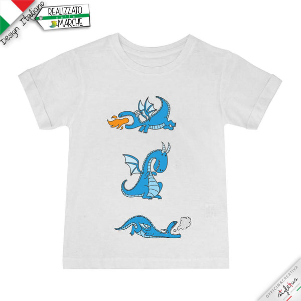 T-SHIRT da bambino 3 draghi