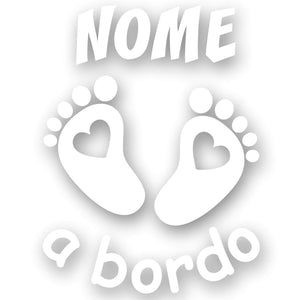 adesivo prespaziato bimbo a bordo