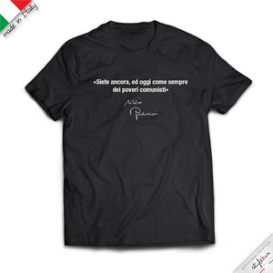 T-shirt Poveri comunisti, frase di Silvio Berlusconi