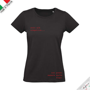T-shirt donna sono già simpatica non posso essere anche figa
