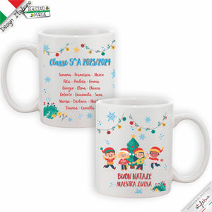 Tazza Personalizzata di buon natale per maestre o altre figure